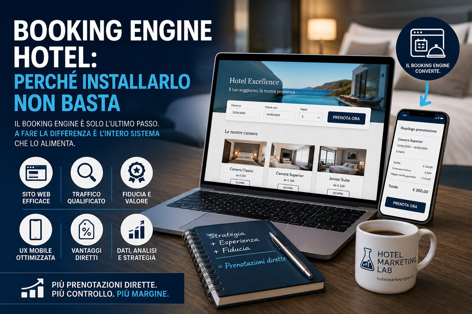 Booking engine hotel: perché installarlo non basta per aumentare le prenotazioni dirette