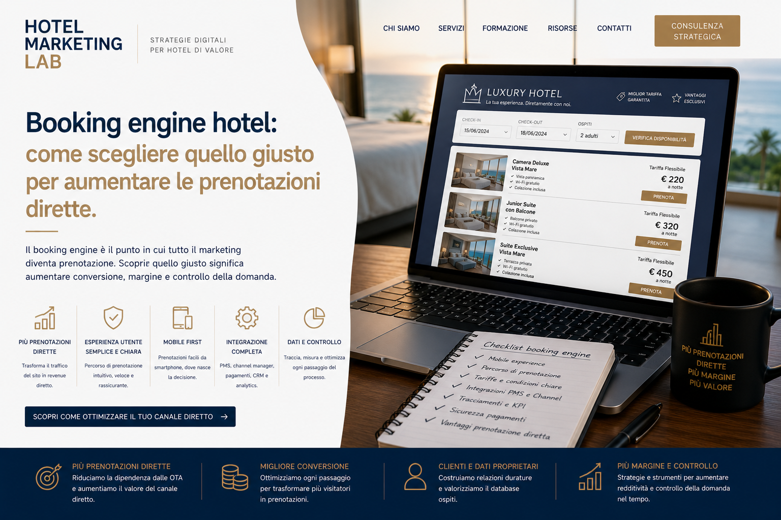 Booking engine hotel: come scegliere quello giusto per aumentare le prenotazioni dirette