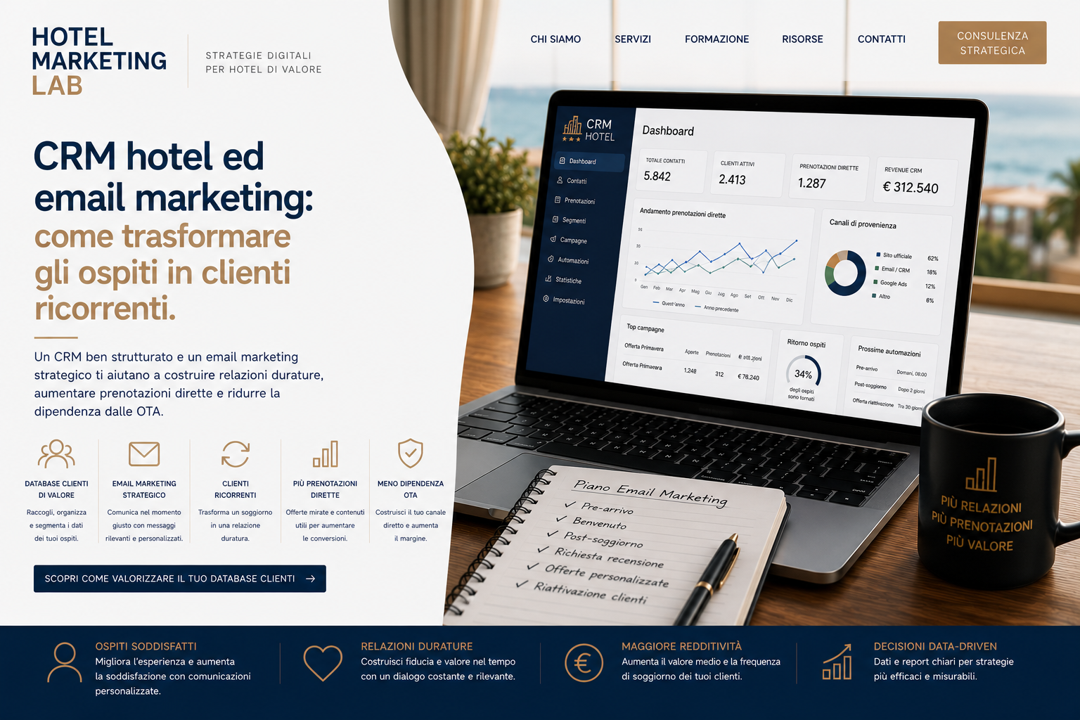 CRM hotel ed email marketing: come trasformare gli ospiti in clienti ricorrenti