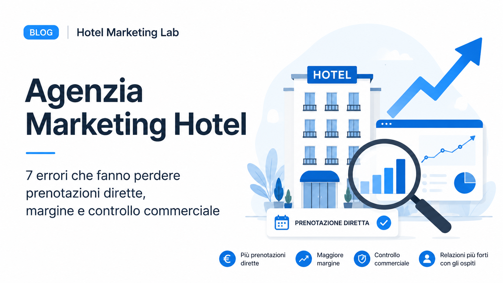 Agenzia Marketing Hotel: 7 errori che fanno perdere prenotazioni dirette, margine e controllo commerciale